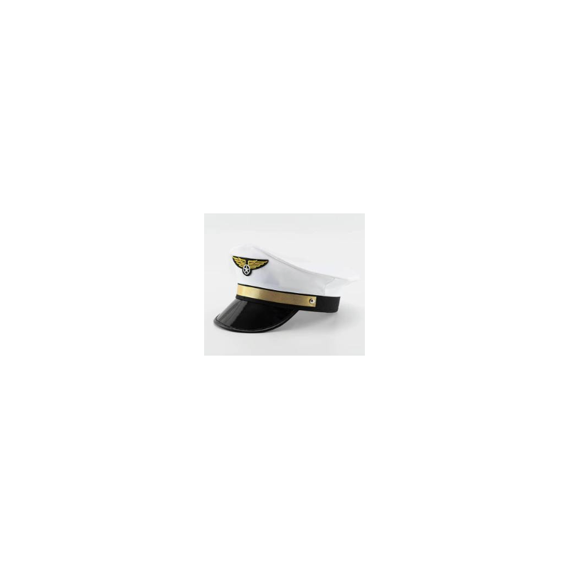 White Pilot Hat