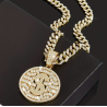 Golden Dollar Pendant Necklace