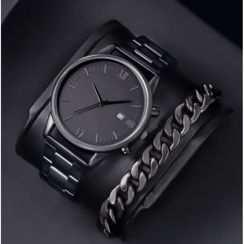 Black Pointer Quartz Watch